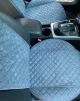 Накидки на сидіння авто з АЛЬКАНТАРИ (штучна замші). Сірі. 2 передних - 3