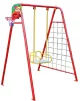 Дитячі вуличні гойдалки (4 в 1: гойдалки, гладіаторська сітка, баскетбольне кільце, дартс) - 1
