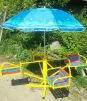 Дитяча Карусель з парасолькою 4-місцева - 3