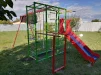 Дитячий спортивно-ігровий комплекс з гойдалкою і гіркою з нержавійки - 7