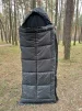 Спальний мішок з флісом ЗИМА (ковдра з капюшоном) до -40, теплий, Олива - 6