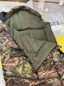 Спальний мішок зима Дубок стьобаний, водонепроникний спальник ковдру з капюшоном та компресійним мішком