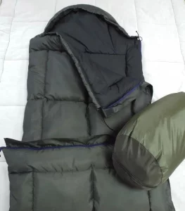 Спальний мішок водонепроникний з капюшоном Олива, зимовий мішок ковдра -30° Олива