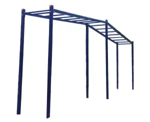 Вуличний рукохід, кутовий, металевий.