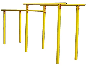 Різнорівневі бруси для вулиці.