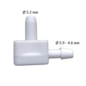 Перехідник (конектор) Gamma для автоматичних тонометрів L-подібний (Smart, Plus, Control, Optima)