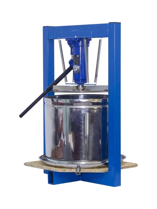 Прес для соку 25 літрів гідравлічний ручний з нержавіючим кошиком. Соковижималка яблук, винограду, фруктів