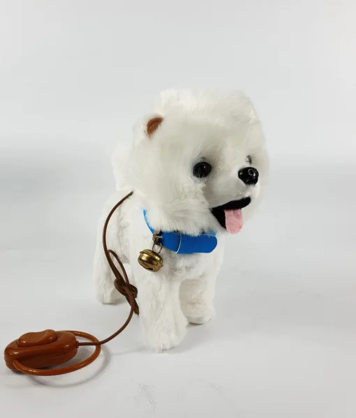 Собачка бігає, гавкає, на пульті, хаскі, інтерактивна, якісна, м'яка іграшка, музична іграшка