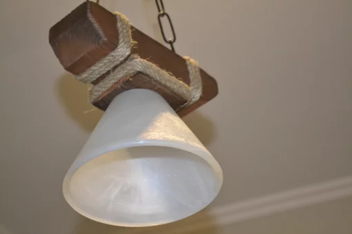 Дерев'яна люстра в альтанку Конус 1