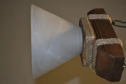 Дерев'яна люстра в альтанку Конус 1