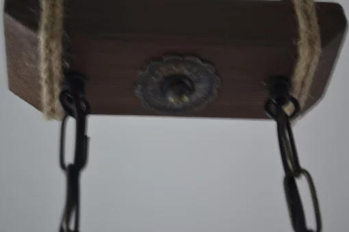 Люстра підвіс з натурального дерева на 2 лампи 117602/2