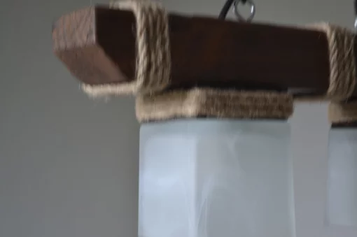 Люстра підвісна 117602 з натурального дерева на 2 лампи