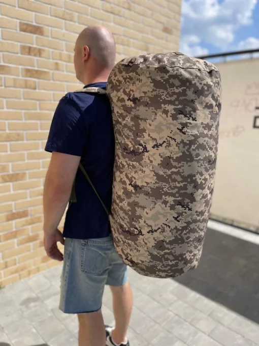 Сумка рюкзак. Баул 120 л для  пересування Піксель