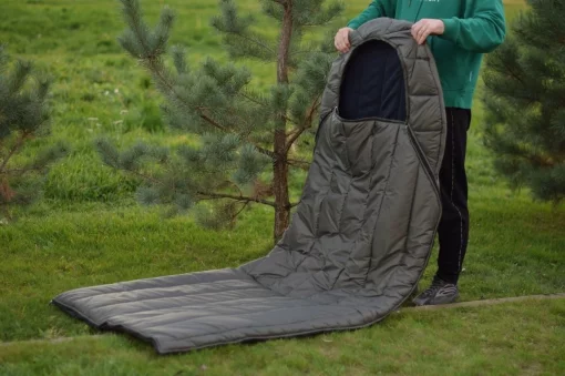 Зимовий спальний мішок ГІГАНТ, спальний мішок-ковдра до -20 ширина 95 см