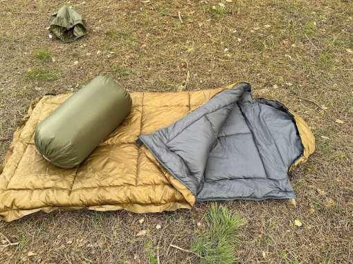 Спальний зимовий мішок до -40 ° Гігант, широкий 100см, Ботал. Мішок ковдру теплу, Койот