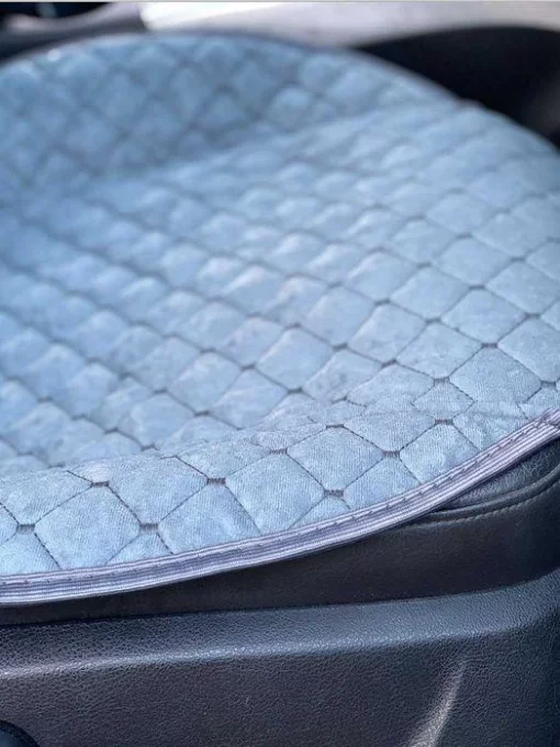 Накидки на сидіння авто з АЛЬКАНТАРИ (штучна замші). Сірі. 2 передних