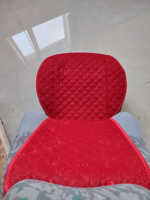 Накидки на сидіння авто з АЛЬКАНТАРИ (штучної замші). Червоні. 2 передніх