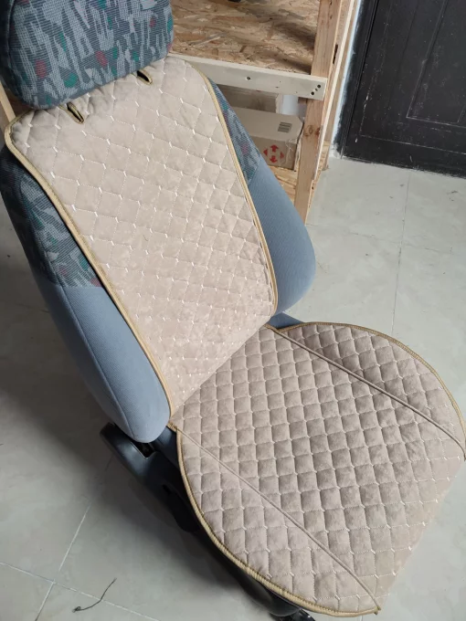 Накидки на сидіння передні комплект. Темний беж