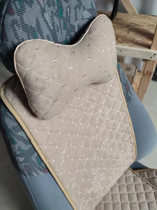 Накидки на сидіння передні комплект. Темний беж