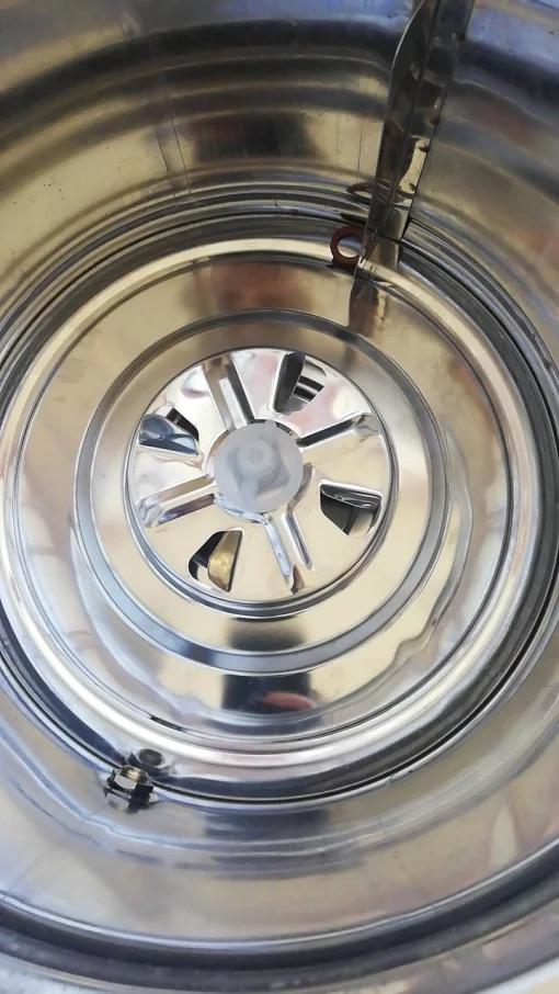 Маслоробка для вершкового масла з нержавійки Sahbaz 10л з таймером, Туреччина