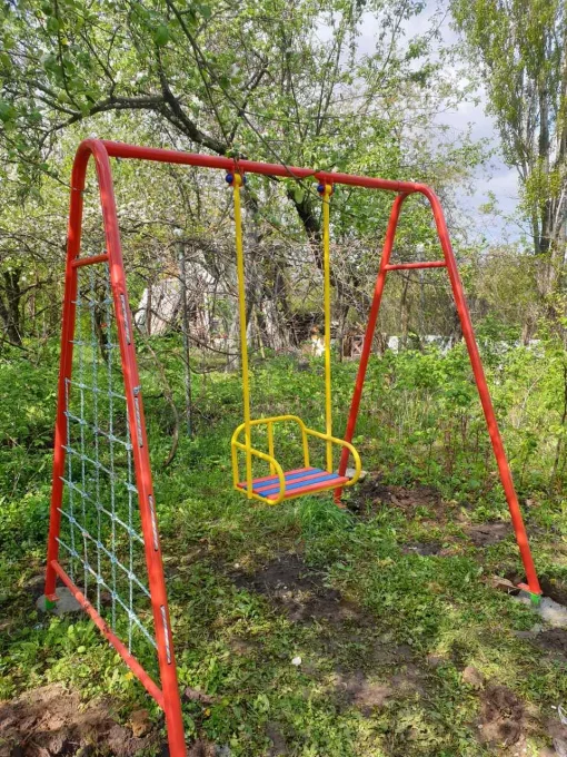 Дитячі гойдалки з гладіаторською сіткою