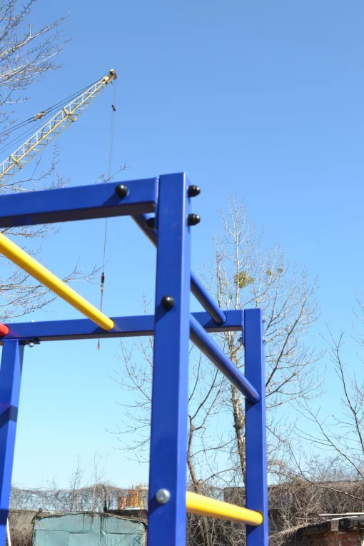 Спортивний дитячий комплекс для вулиці з гіркою