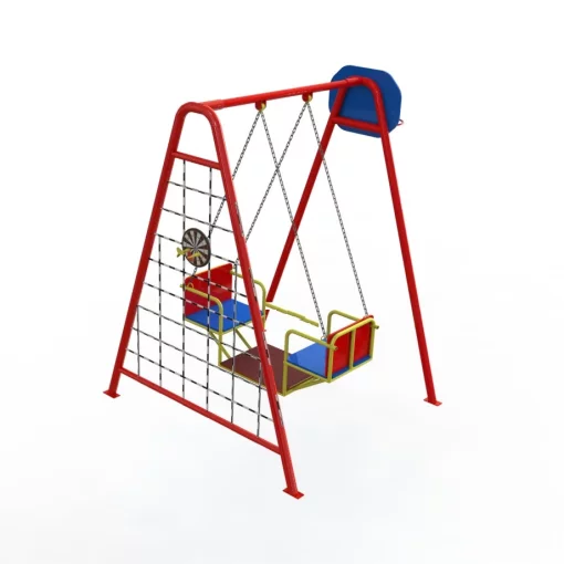 Дитячі гойдалки, човник на ланцюгах