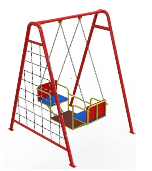 Дитячі гойдалки, човник на ланцюгах