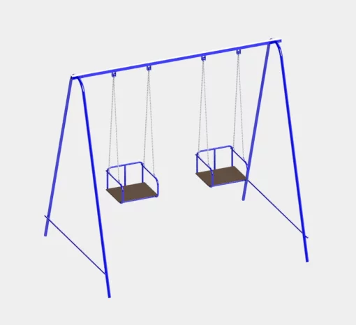 Двомісні гойдалки на ланцюгах для всієї сім'ї.