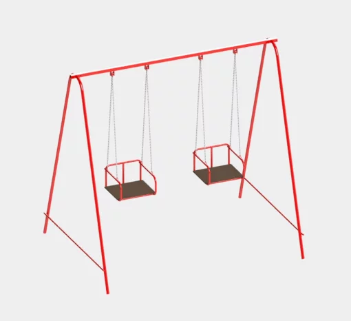 Двомісні гойдалки на ланцюгах для всієї сім'ї.