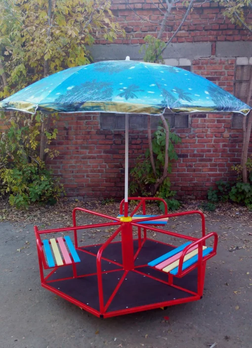 Дитяча Карусель з парасолькою, 6-місна.