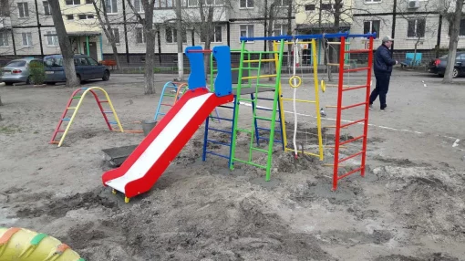Дитячий ігровий комплекс для вулиці Веселка-М для малюків