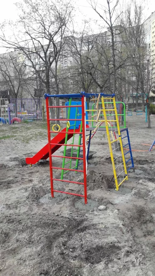 Дитячий ігровий комплекс для вулиці Веселка-М для малюків