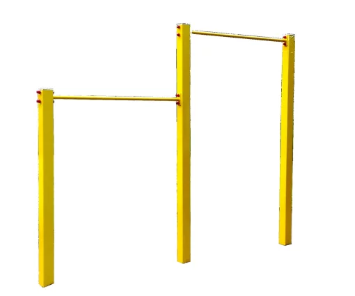 Дворовий турнік двохрівневий, навантаження до 250 кг, П-подібний, металевий