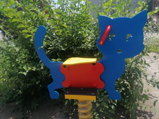 Гойдалки качалка на пружині Котик