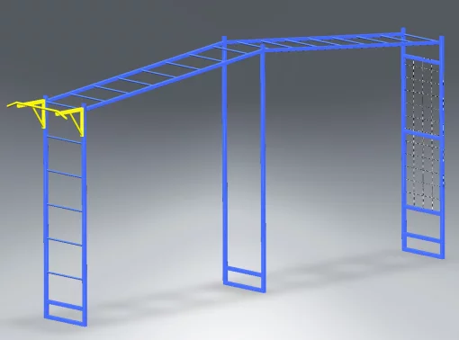 Вуличний рукохід, металевий.