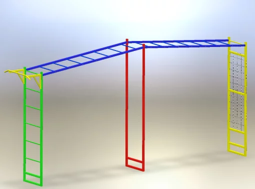 Вуличний рукохід, металевий.