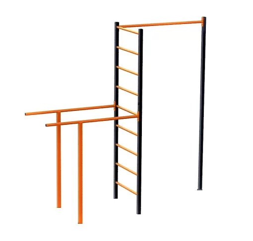 Спортивний комплекс для вулиці турнік|бруси|сходи