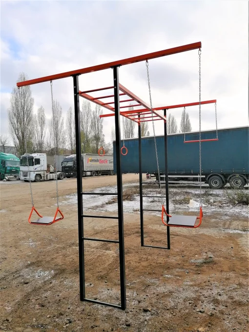 Вуличний дитячий спортивний комплекс з гойдалкою на ланцюгах &quot;Акробат&quot;