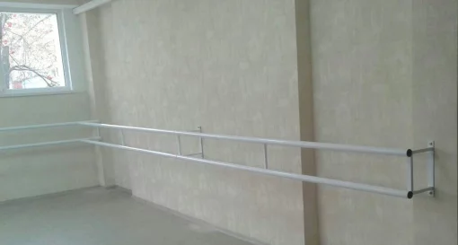 Стійка для балету настінна. Дворівнева. 2 метри. Металева.