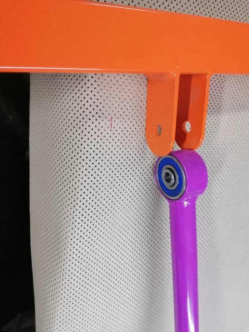 Гойдалки &quot;Спорт -3&quot; посилені з баскетбольним кільцем, друге широке сидінням з принтом.