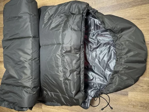 Спальник зимовий Термо до -40° Спальний мішок зимовий стьоганий з капюшоном Олива, Хакі з підкладкою Omni-Heat