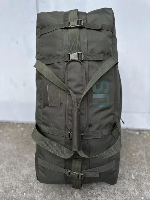 Сумка US на 130 літрів з ременем на плече, баул для передислокації та транспортування, великий рюкзак Олива