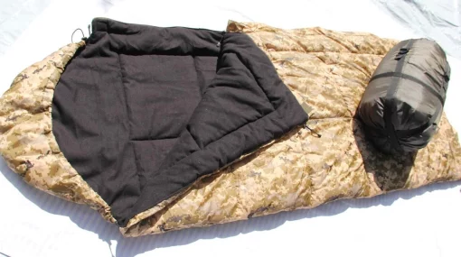 Туристичний зимовий спальний мішок, водонепроникний, з флісом, піксель до -40, дуже теплий