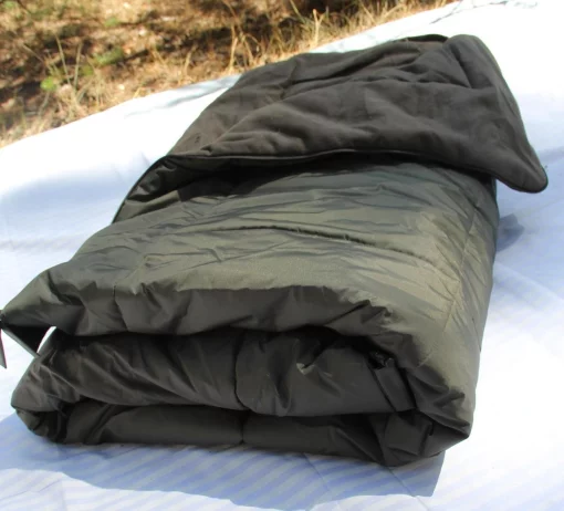 Мішок ковдра Ботал, ширина 100см, Олива. Спальний мішок на флісі для холодної погоди до -40°Зимовий метровий
