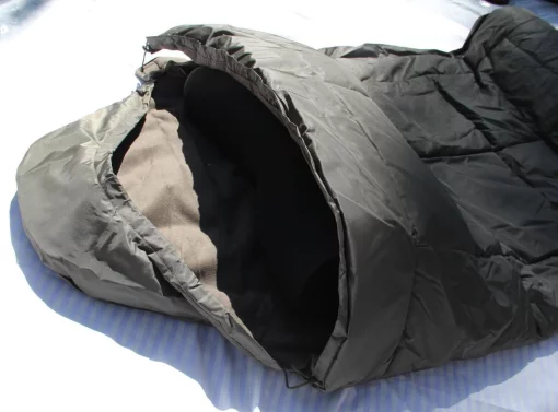 Мішок ковдра Ботал, ширина 100см, Олива. Спальний мішок на флісі для холодної погоди до -40°Зимовий метровий