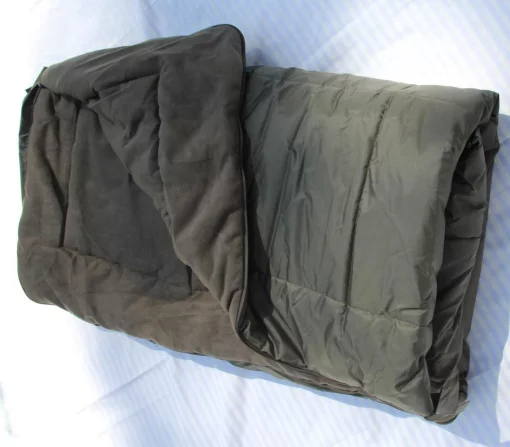 Мішок ковдра Ботал, ширина 100см, Олива. Спальний мішок на флісі для холодної погоди до -40°Зимовий метровий