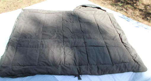 Мішок ковдра Ботал, ширина 100см, Олива. Спальний мішок на флісі для холодної погоди до -40°Зимовий метровий