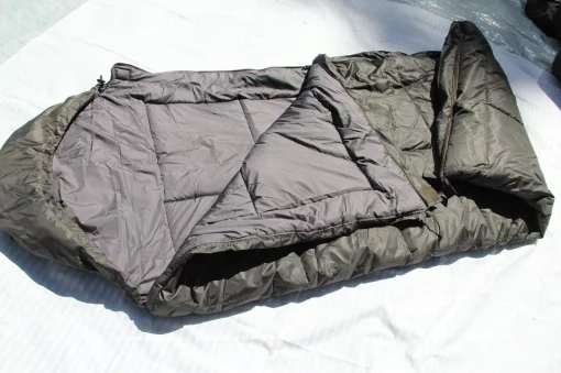 Спальний мішок водонепроникний з капюшоном Олива, зимовий мішок ковдра -30° Олива