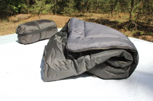 Спальний мішок водонепроникний з капюшоном Олива, зимовий мішок ковдра -30° Олива